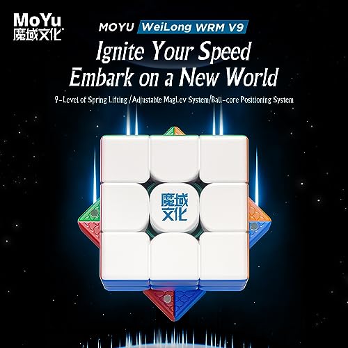 CuberShop Moyu WRM V9 MagLev 2023 Speed Cube, WeiLong WR M V9 Magnetic & MagLev Professional Flagship 3x3 Stickerless