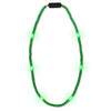 FlashingBlinkyLights Green Light Up LED Mardi Gras Bead Necklace