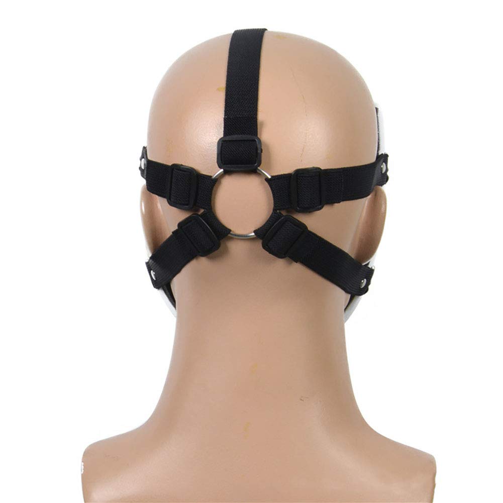Oikawa High-Rise Invasion Cosplay Mask Sniper Mask Tenkuu Shinpan Mask White Smile Resin Mask for Halloween Cosplay Props
