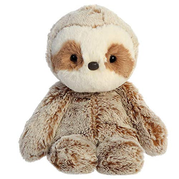 Aurora® Snuggly Sweet & Softer™ Sloth Stuffed Animal - 9 Brown Plush Toy for Comforting Play and Imaginative Fun