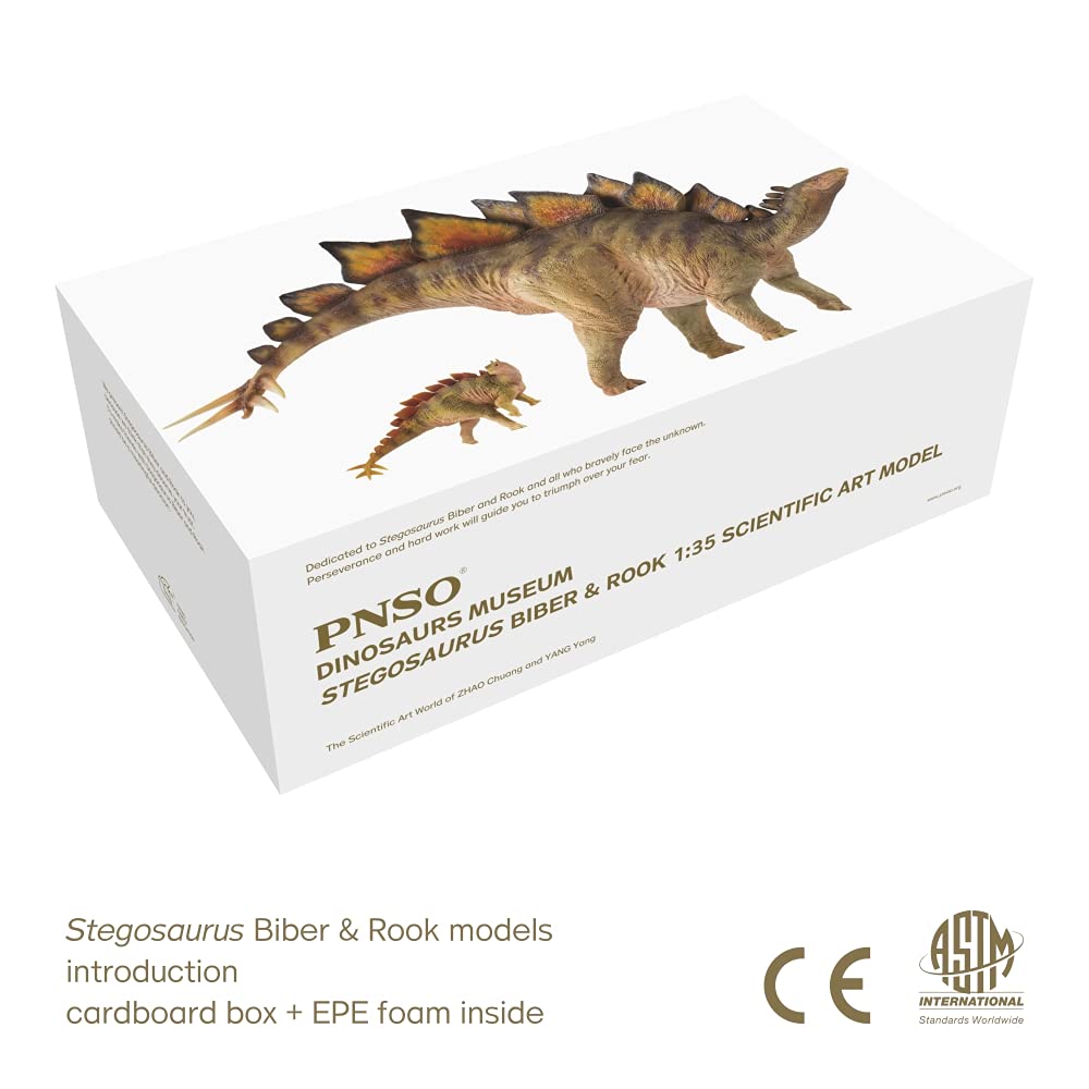 Pnso Dinosaur Museums Series (Stegosaurus Biber & Rook 1:35 Scientific Art Models)