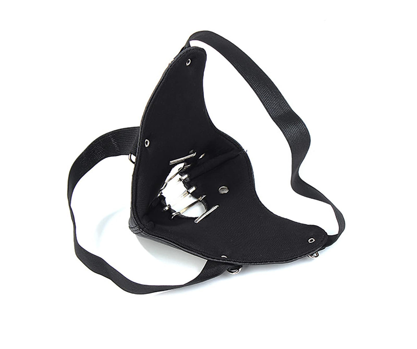 nezababy Hannibal Lecter Mask Cosplay The Silence of The Lambs Mask Human Muzzle Half Face Killer Prop Leather