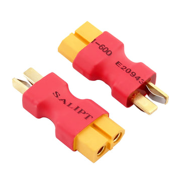 rflaueo 4pcs T-Plug Style to XT60 Male Female RC Connector Adapter(E01-4)