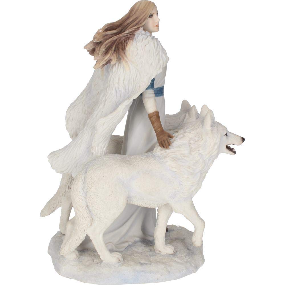 Nemesis Now Anne Stokes Winter Guardians Figurine 23Cm White, Resin