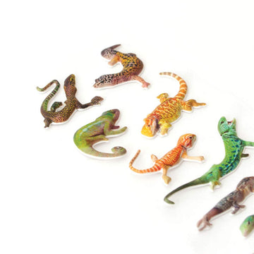 Playhouse Soft Puffy 9-piece Sticker Sheet Sheet for Crafts, Trading & Collecting - Leapin Lizards 1 Pack