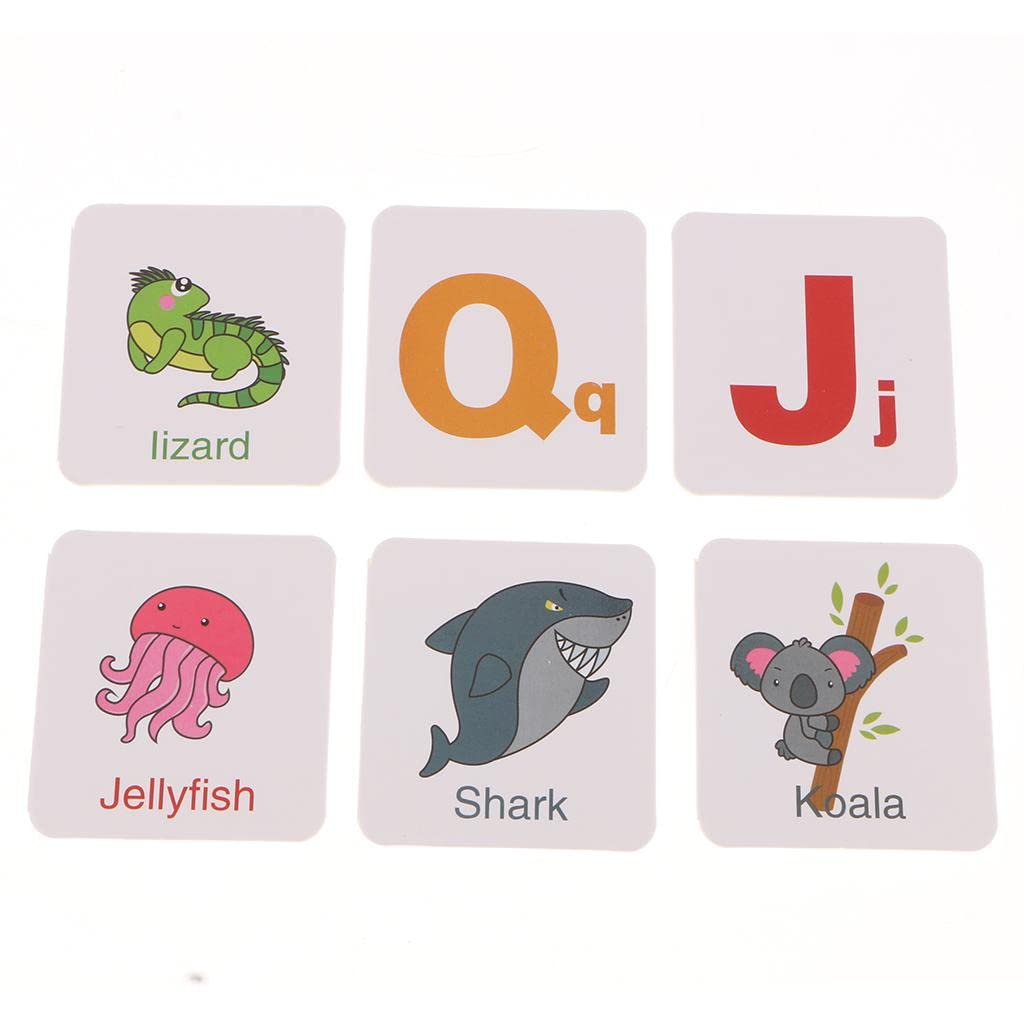 Enakshi 32 Pieces Preschool Educational Flash Cards For Kids Animals And Letters|Toys & Hobbies | Educational | Other Educationa