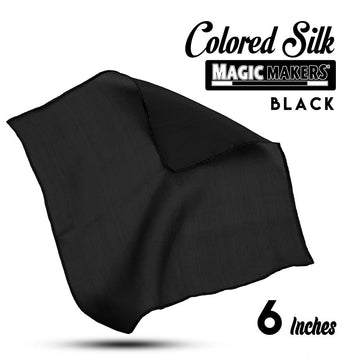 Magic Makers Professional Grade 6 Inch Magician'S Silk - Black