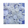 URIMPAVIDO 58PCS Small Plastic Gears Set for DC Motor DIY Model Toys - White, Ideal for RC Cars and Robots