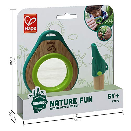 Hape Nature Detective Set| Bamboo & Plant Plastic Detective Playset, Nature Exploration Toys For Outdoor Games