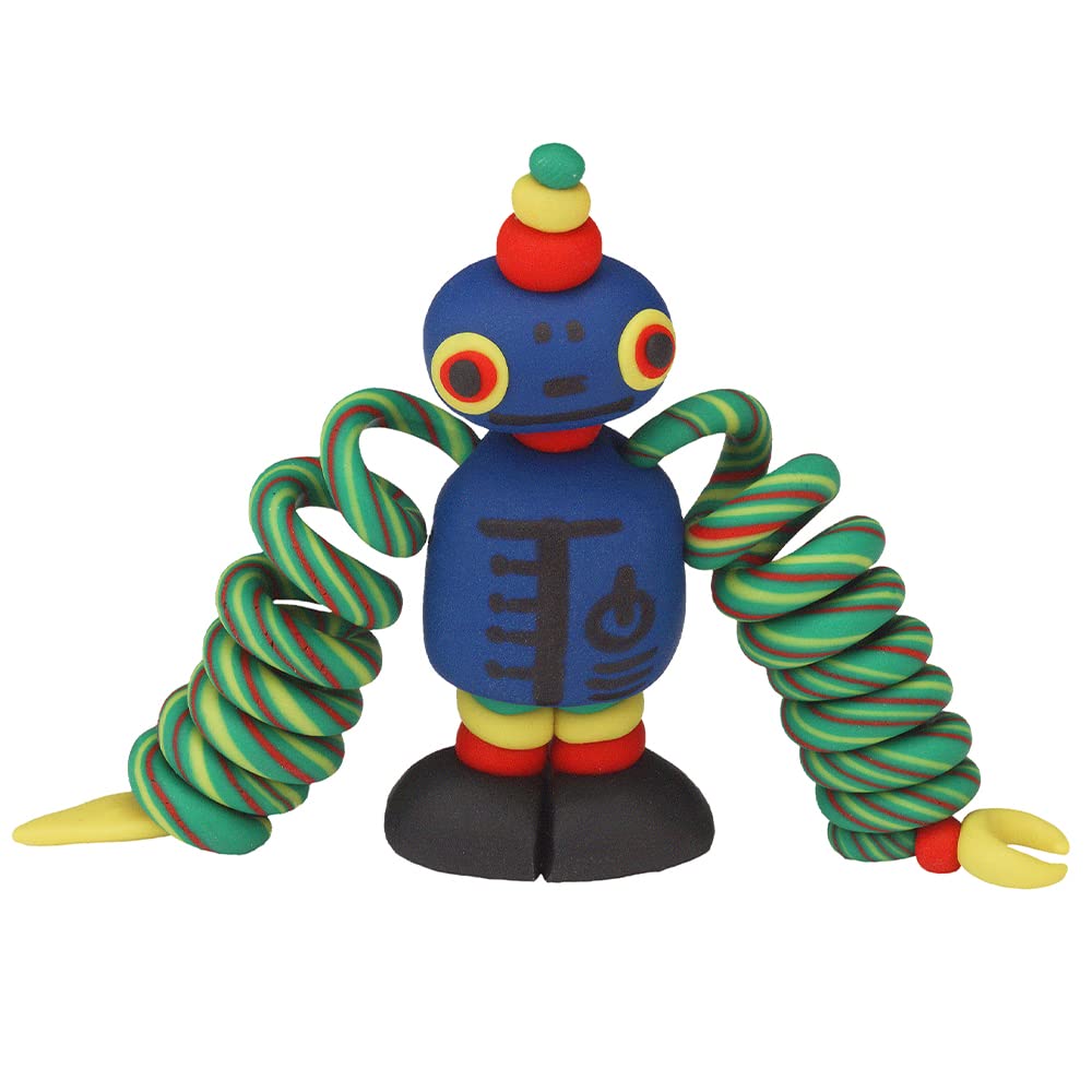 Polyform Sculpey Bake Shop Bendy Polymer Oven Bake Clay,6 unique color setpieces become rubbery and super flexible after baking,