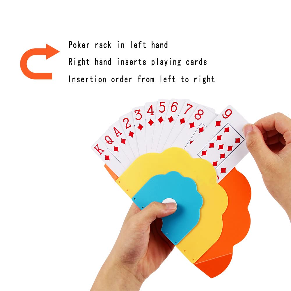 Szlishuo Card Holders For Playing Cards Hands-Free Playing Card Holder For Kids And Adults, Cards Game Holder For Poker Parties,