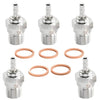 WLYEJEA 5PCS RC Spark Glow Plug #3#4 N3 N4 Spark Nitro Engine Parts 70117 Replace OS for 1/10 1/8 RC Buggy Monster Truck Traxxas