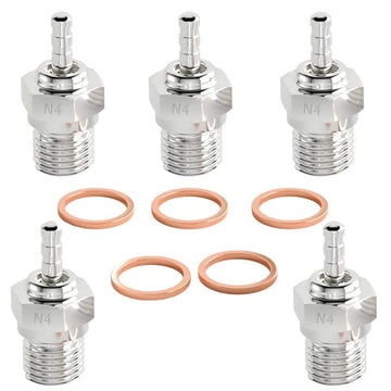 WLYEJEA 5PCS RC Spark Glow Plug #3#4 N3 N4 Spark Nitro Engine Parts 70117 Replace OS for 1/10 1/8 RC Buggy Monster Truck Traxxas