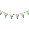 Rainbow Birthday Party Flag Banner - 12 Ft, 1 Pc