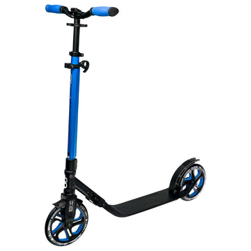 Crazy Skates Foldable Kick Scooter - Kick Scooters For Adults, Teens And Kids With Carrying Strap - Fast Folding, Adjustable Handlebars And Lightweight - London Scooter (Lon) - Blue