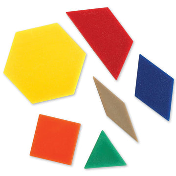 Learning Resources Pattern Blocks Smart Pack, Developmental Toy, Shapes, Patterns, 50 Pieces