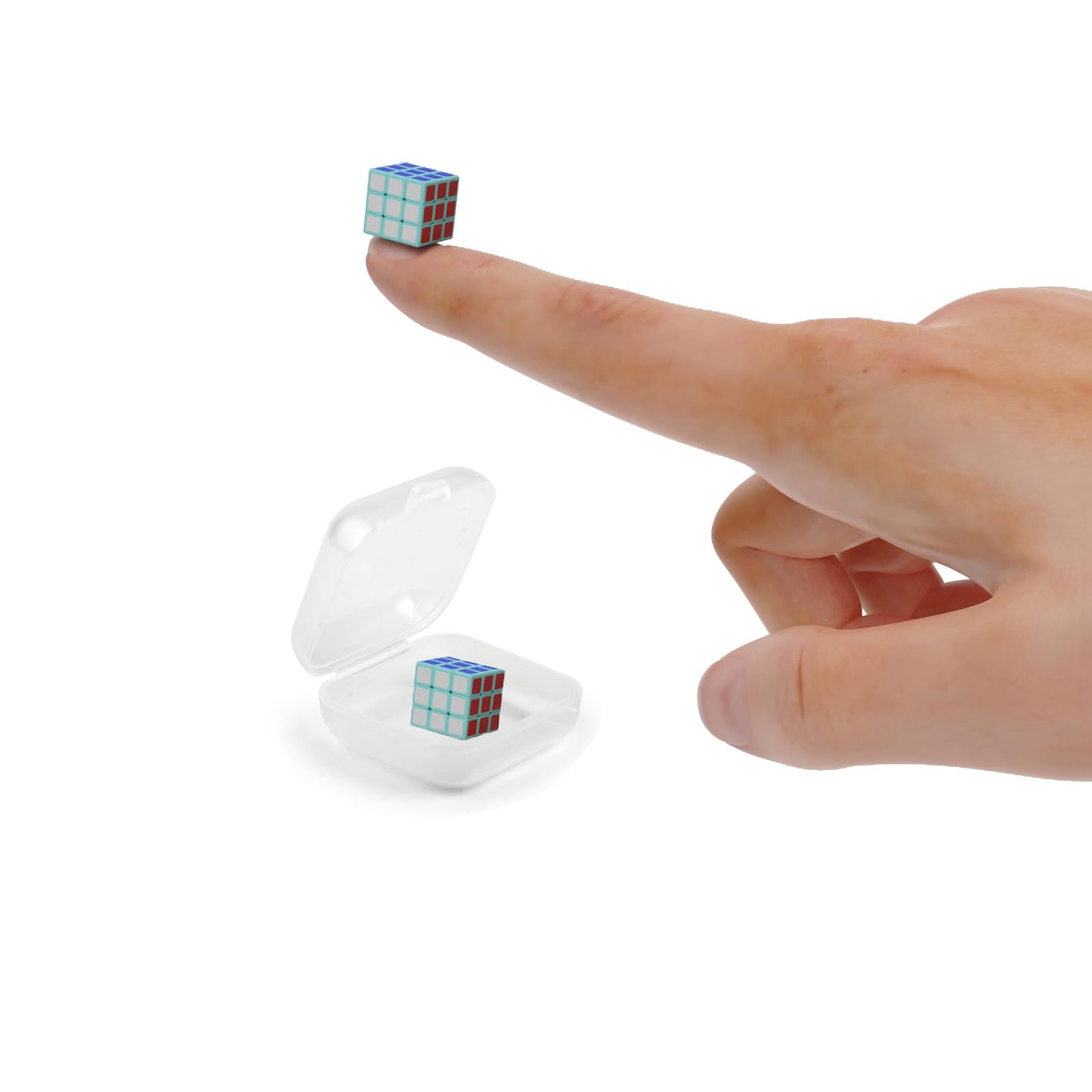 Y.L. Doymx Mini Cube 3X3 - Cube Lab 1X1X1Cm Tiny Cube, Smooth Magic Smallest Cube Gift For Kids And Adults(Blue)