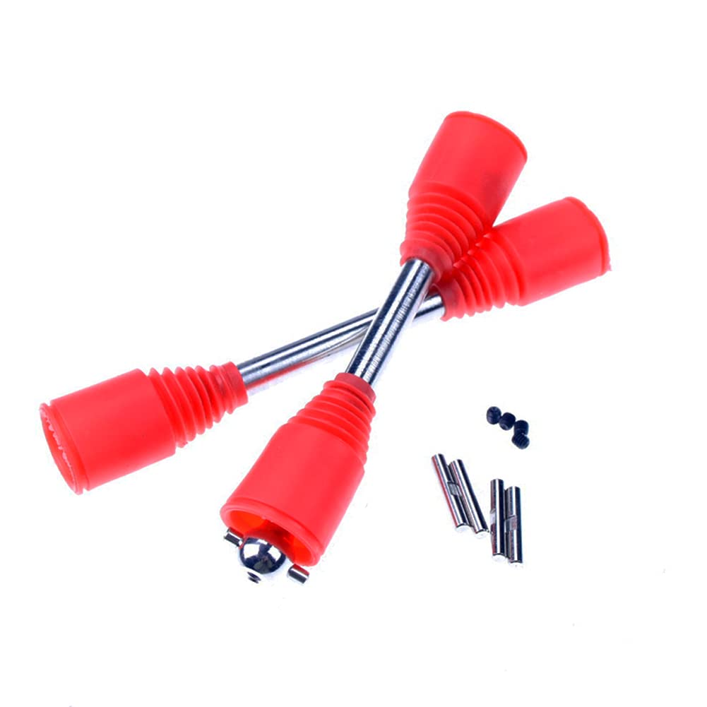 FLMLF RC 9MM Drive Shaft Kit Upgraded Parts Red for 1/5 HPI Rovan KM Racing Baja 5b Ss RC CAR Toy Parts