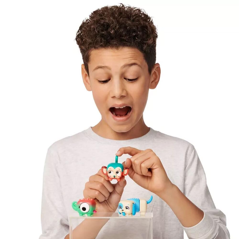 Little Live Pets - Squirkies: 3 Pack: Metallic Cheeky Pop Monkey | Interactive Fidget Toys, Feature, Click, Flick, Tangle, 30+ To Collect, Multiple Fidget Points, For Kids Ages 5+.