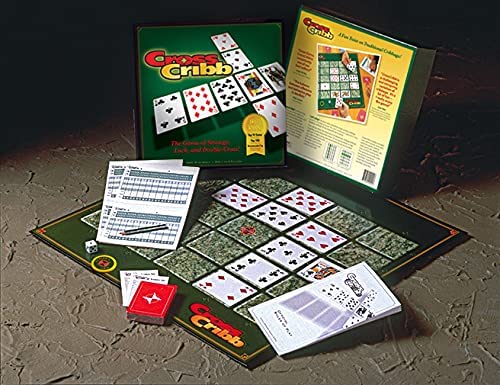 CrossCribb Strategy Family Board Game - Fun Twist on Traditional Cribbage - Green Cardstock
