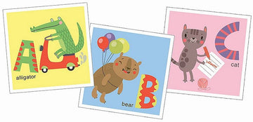 Playhouse Match It Up! Animals Preschool Alphabet Matching & Puzzle Card Game For Kids