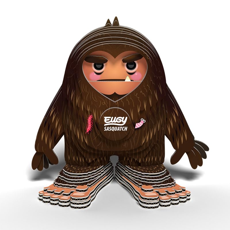 Eugy Sasquatch 3D Puzzle - 31 Piece Eco-Friendly Educational Toy Puzzle For Boys, Girls & Kids Ages 6+