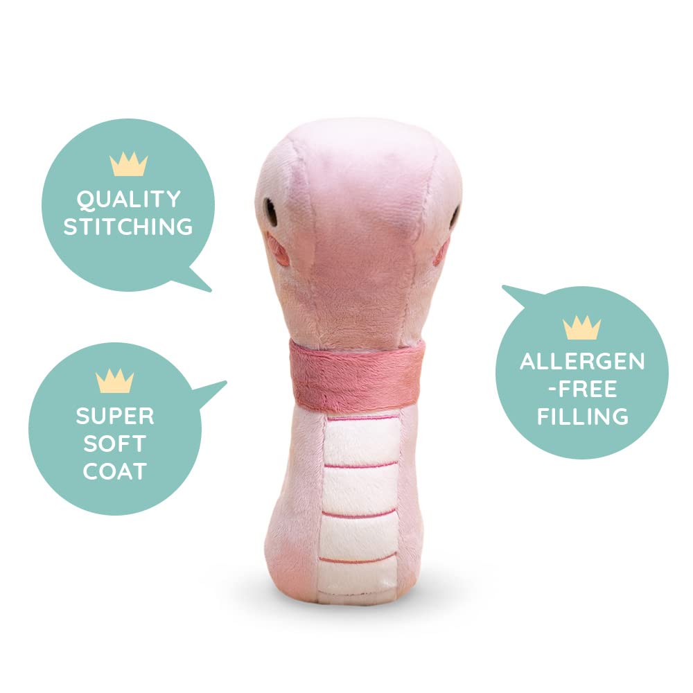 Bellzi Worm Cute Stuffed Animal Plush Toy - Adorable Soft Worm Toy Plushies And Gifts - Perfect Present For Kids, Babies, Toddlers - Wormi