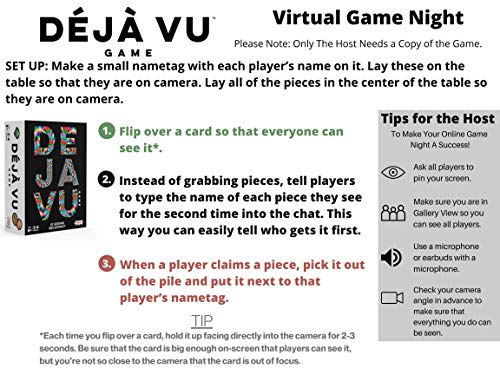 AMIGO Déjà Vu Memory Board Game for Kids & Adults, Multicolor, 2-6 Players, Cardstock, Model AMI18409
