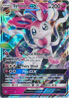 Pokemon Sylveon-GX Ultra Rare Card - 92/145 Sun & Moon: Guardians Rising - Fairy - Cardstock