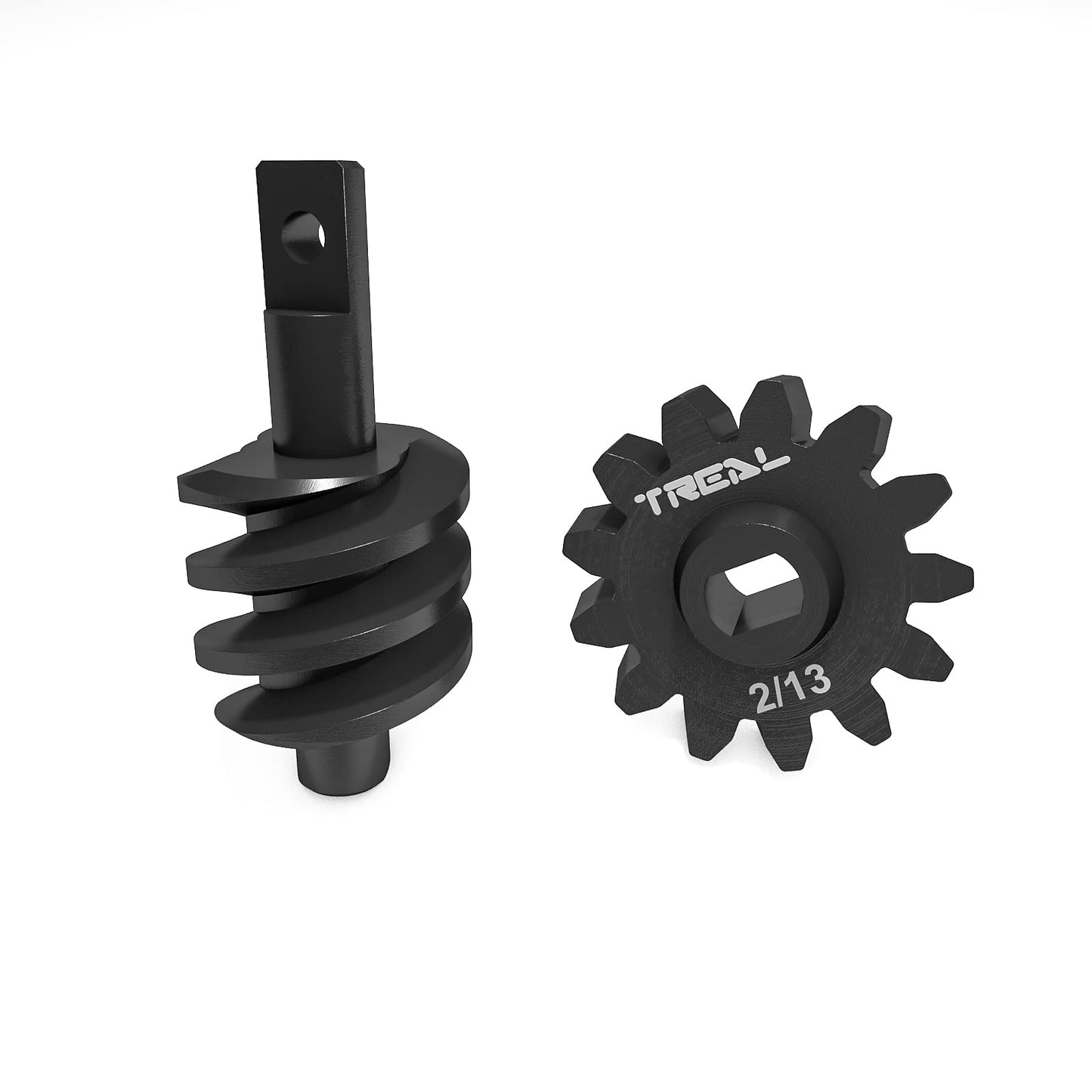 Treal Axial SCX24 Steel Overdrive Gears, Differential Diff Worm Gear Set 2T/13T, Overdrive 23%