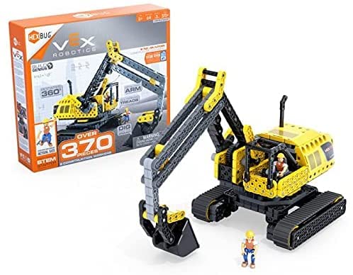 HEXBUG VEX Robotics Excavator - Buildable Construction Toy for Ages 8+, Multicolor, Model 406-7608, Plastic Material