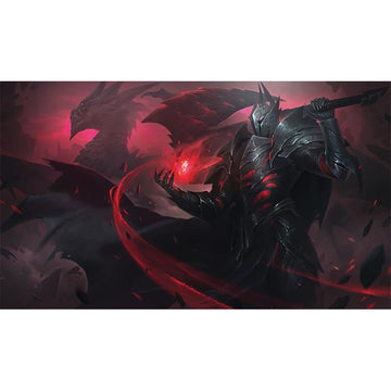 Fantasy North - Er'Gon Skol - Dragon Knight (Kaverax) - Tcg Trading Card Game Playmat And Mouse Pad - 24 X 14 Inches - Perfect F