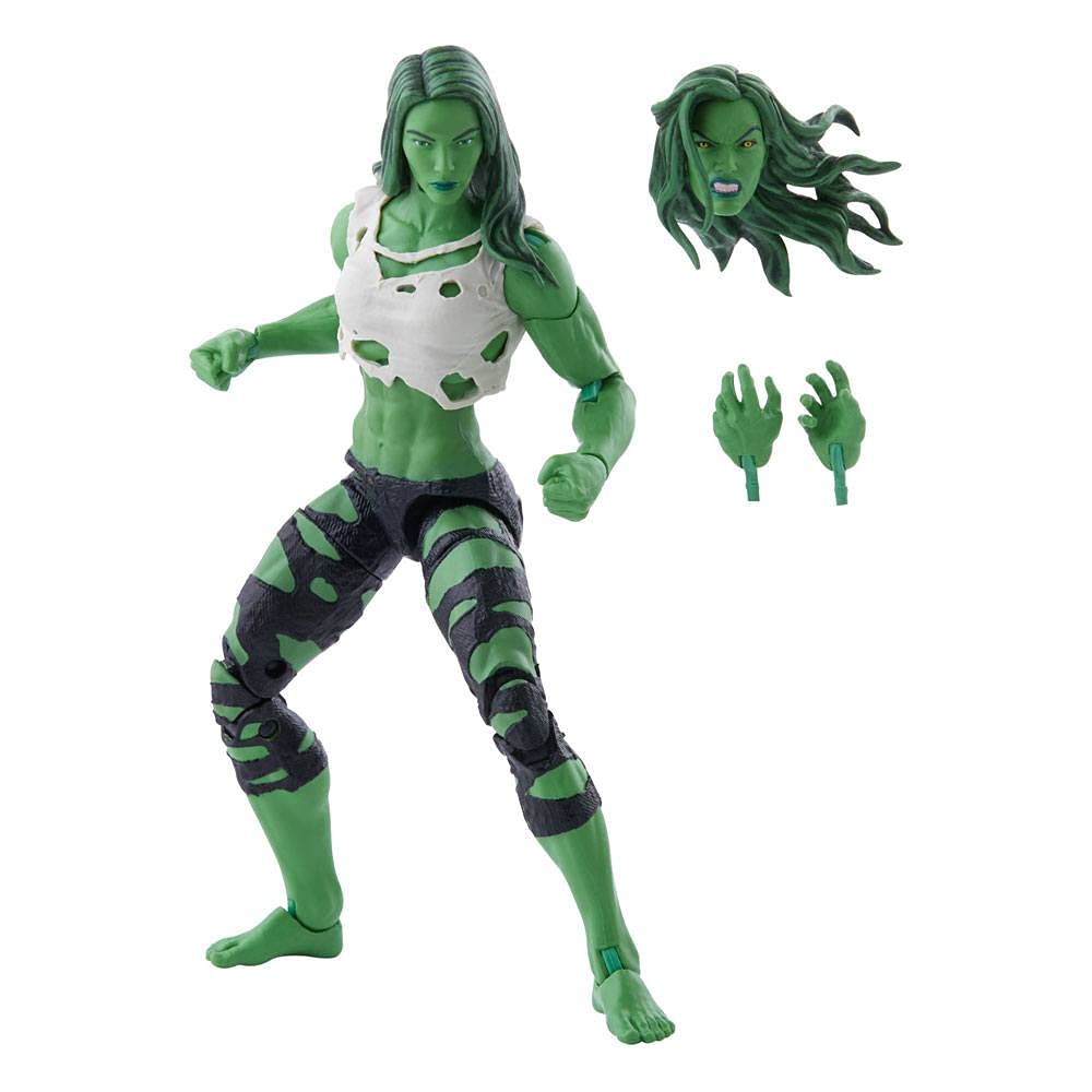 Marvel Hasbro Legends Series Avengers 6-Inch Scale She-Hulk Figure And 3 Accessories For Kids Age 4 And Up