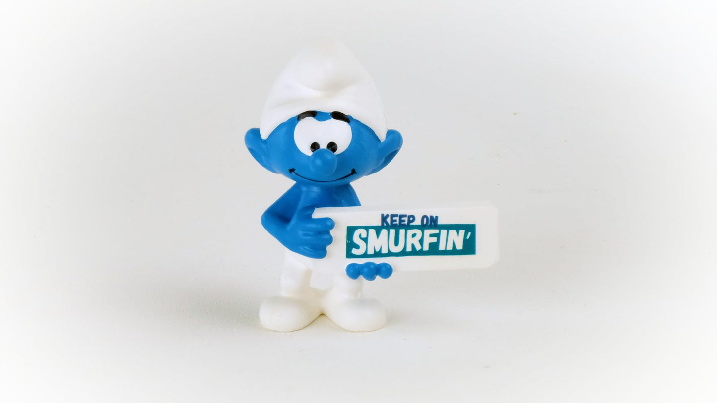 Schleich Smurfs Collectible Retro Figurines, Multi Color, PVC, Model 20843, Fun for All Ages