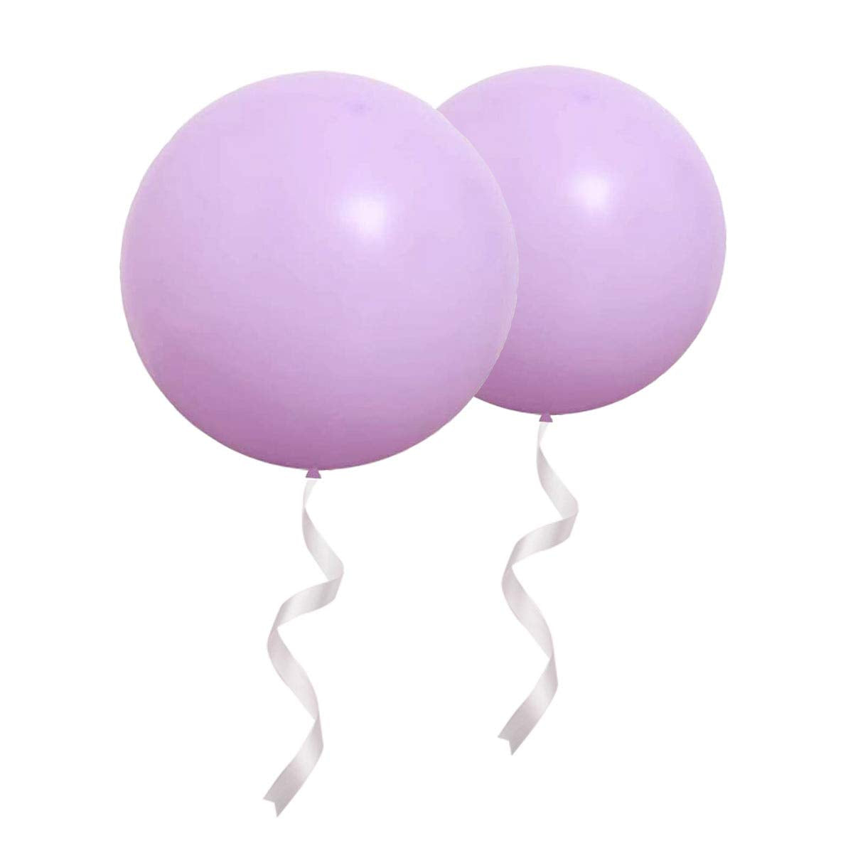 Oupking 24 Inch Giant Round Macaron Purple Balloons 10 Packs Latex Balloons For Photo Shoot Wedding Baby Shower Birthday Party D