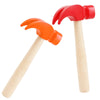 2 Pack Wooden Hammer Toys Simulation Hammers Maintenance Tools Educational Toys for Kids Birthday Party Games Supplies (Red + Or