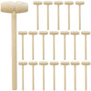 Nodg 20 Pcs Mini Wooden Hammer Wooden Solid Crab Lobster Mallet Small Wooden Mallet Shell Wood Cracker Hardwood Hammer Pounding