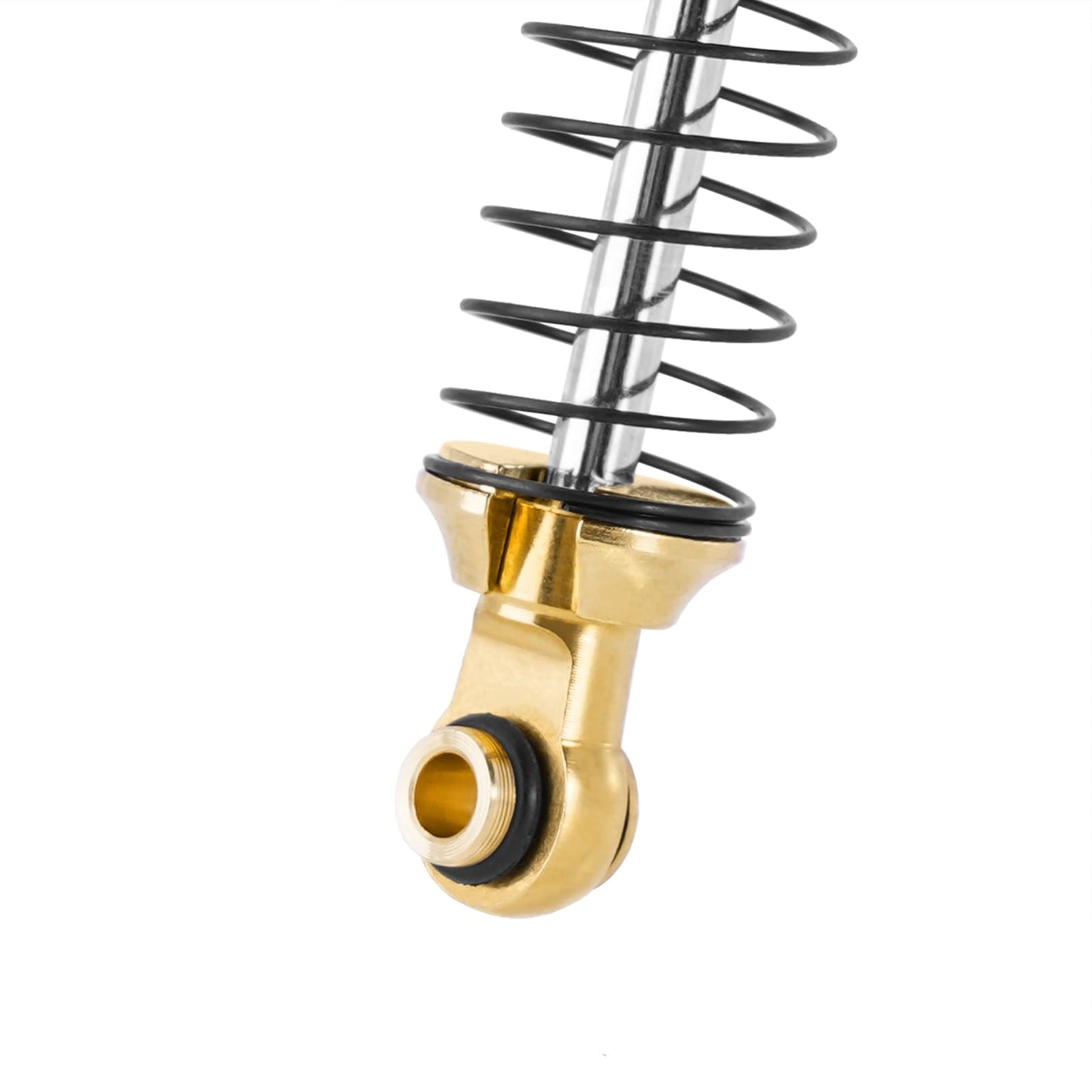 INJORA Brass & Aluminium 59mm Shocks- Long Threaded Shock Absorber Oil Damper for TRX4M TRX4MT 1/18 RC Crawler Upgrade