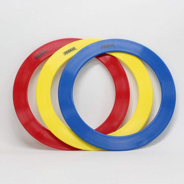 Zeekio Junior Juggling Rings - 9.5 Diameter - Set Of 3 (Blue/Red/Yellow)