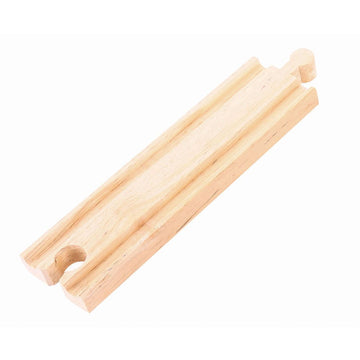 Bigjigs Rail Medium Straights (Pack Of 4) - Other Major Wooden Rail Brands Are Compatible