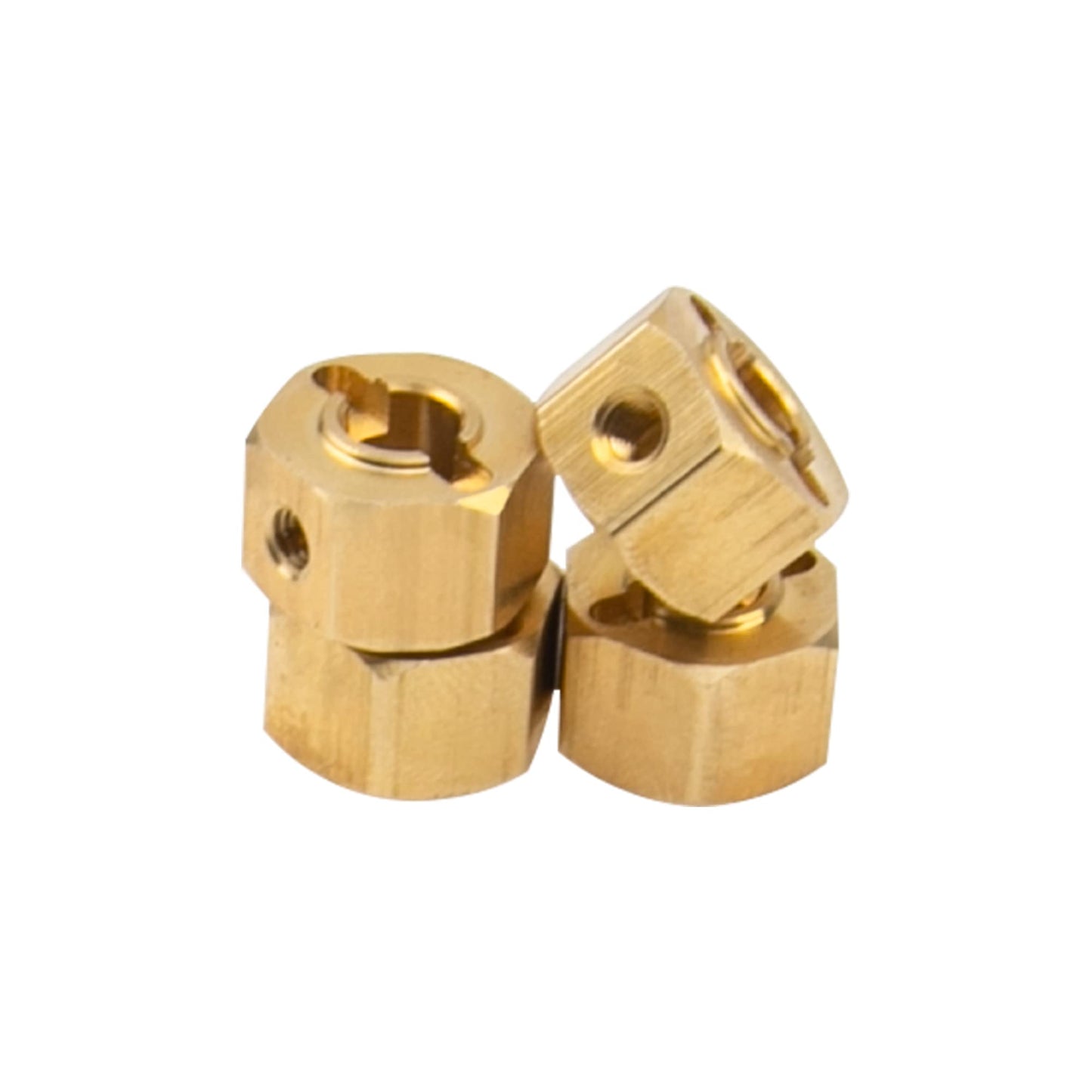 ShareGoo Brass 12mm Hex Wheel Hub Wheel Drive Hex Adapter Compatible with Axial SCX10 Wraith 90027 90046 Tamiya CC01 D90 Redcat