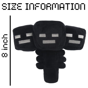 Pixel-Style Game Basic Plush Character Soft Toy Video Game-Inspired Collectible Plushies Gifts for Kids & Fans (Wither Storm)