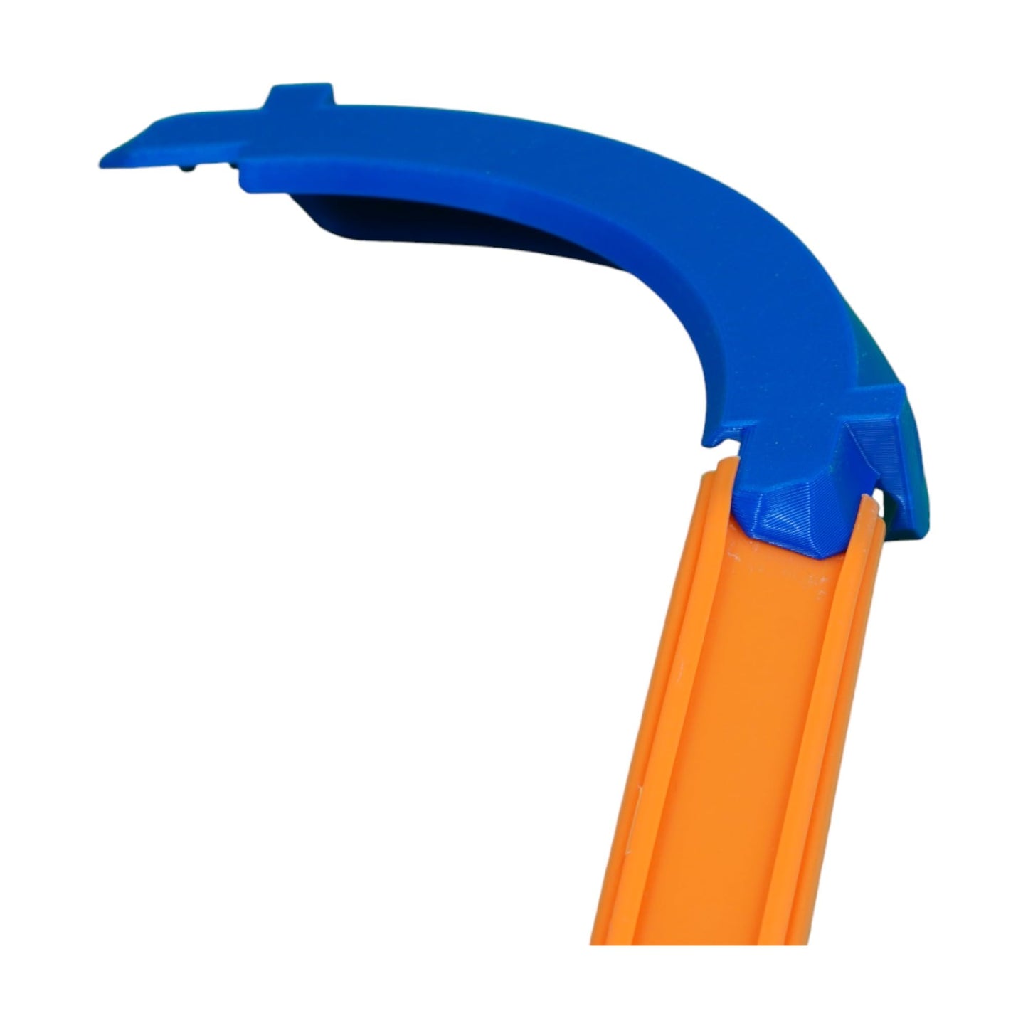 Hot Wheels Compatible 90 Degree Banked Turn (Orange)