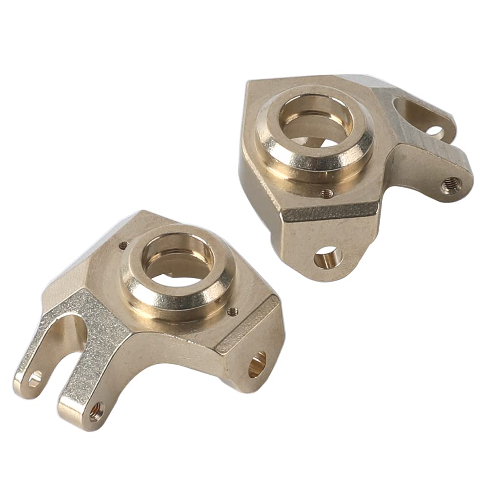 RZXYLRC Heavy Duty Brass Front Steering Knuckles Carrier Weights for 1/10 RC Crawler SCX10 II 90046 Upgrades
