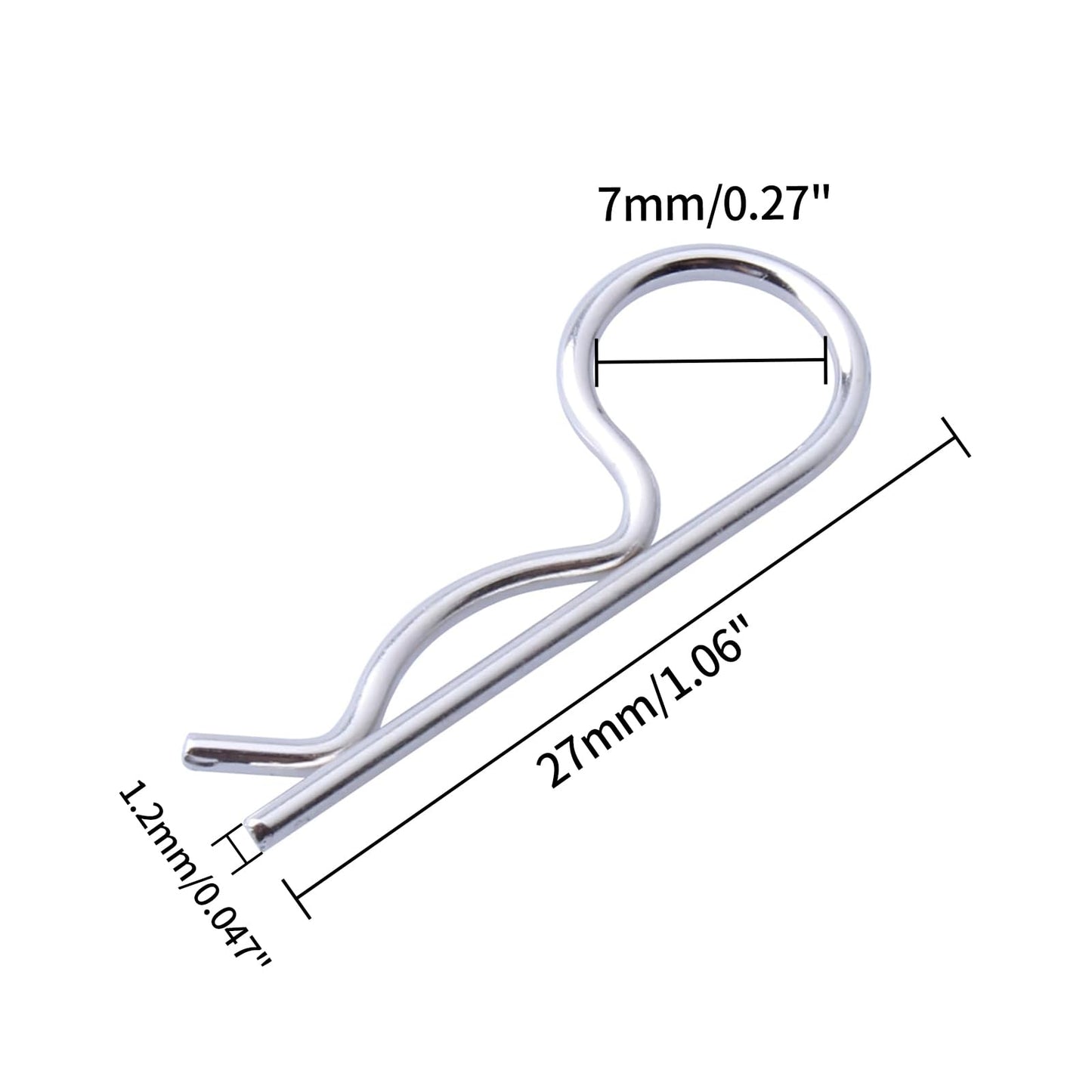 100PCS Universal RC Body Clips Pins for All 1/10 1/12 Scale Traxxas Redcat Axial SCX10 Losi HPI Himoto HSP Exceed RC Car Parts T