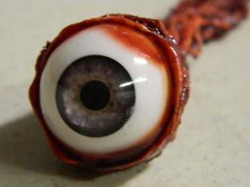 Dead Head Props enhanced Life Size Ripped Out Eyeball Movie Quality Prop Halloween Prop Horror Prop - Gray