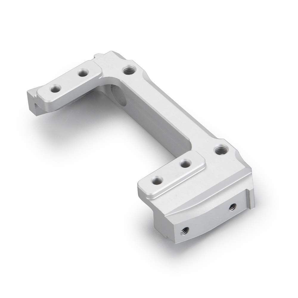 RCLIONS Metal Front Plate Bumper Mount for AXIAL SCX10 II 90046 1/10 RC Crawler Car (Silver)