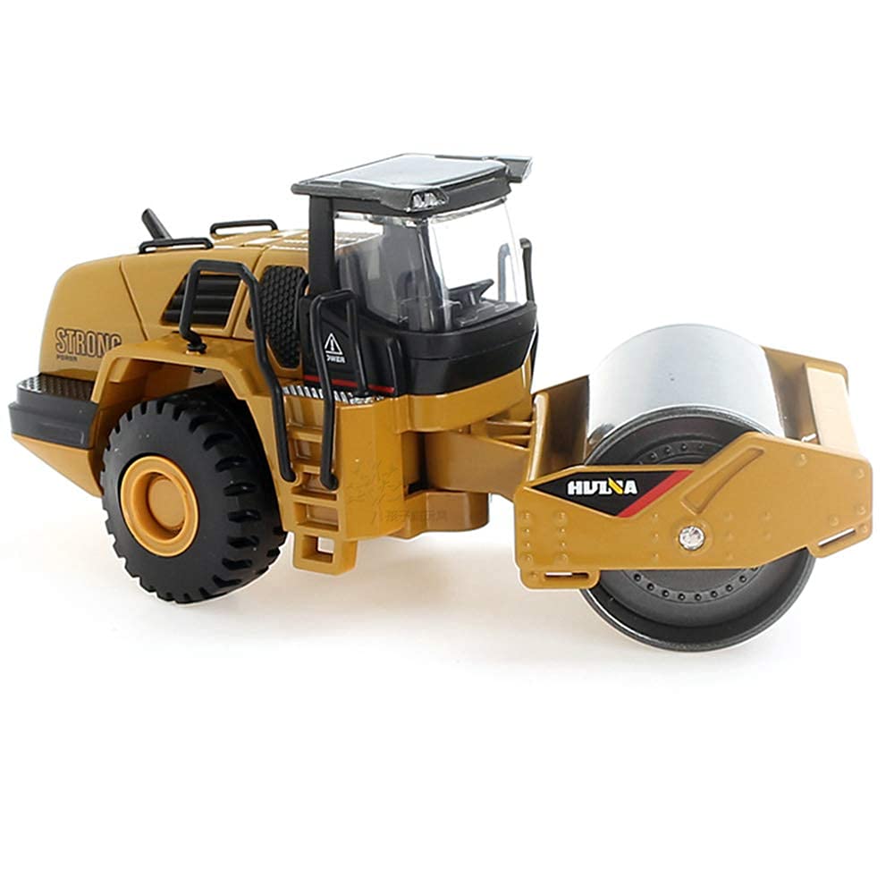 Ailejia 1/50 Scale Diecast Road Roller Toy Models Construction Vehicle Model Grader Engineering Road Planer Vehicle Toys for Kid