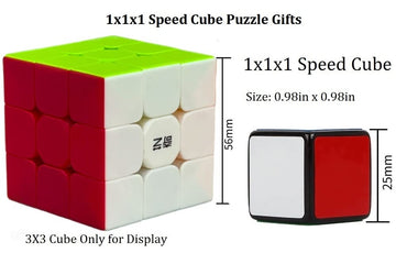 GoodCube 1x1 Magic Cube Puzzle, Black, ABS Material, Model G111, Compact 1x1 Design