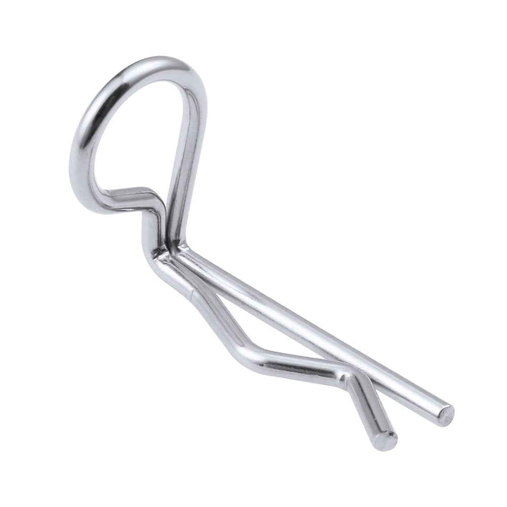 HobbyPark RC 90-Degree Angle Body Clips Bent Springy Pins for All 1/10 Scale Model Car Truck Crawler Truck (20-Pack)